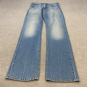 Levis 517 Jeans Men 36x34 Stone Wash Blue Bootcut Denim Classic WaterLess Cowboy